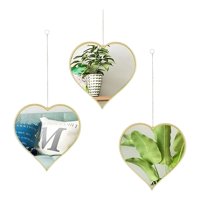 Genérico - Set 3 Espejo Decorativo Corazones Colgante Pared Jhn