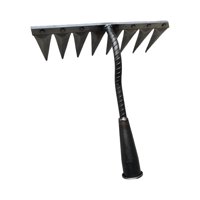 Magideal - Rastrillo De Para Jardín, Herramienta De Deshierbe Endurecida, Herramientas De Jardinería Multiusos Portátiles, Herramientas De Rastrillo De Man Sin Mango