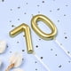 thumbnail image 2 of Vela número 70 de 7 cm, color oro – Pack de 2 – CAKE CODE, 2 of 6