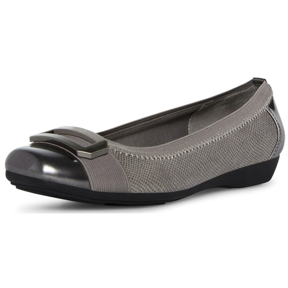 Zapatos Anne Klein Uplift Ballet Flat para mujer, peltre