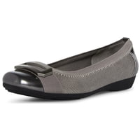 Zapatos Anne Klein Ballet Flat Uplift Para Mujer En Peltre