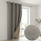 thumbnail image 2 of Cortina 100% Blackout Tipo Lino 1 Paño 220x140 Home Strike - Gris Claro, 2 of 3