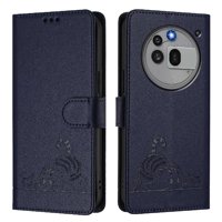 Funda Tipo Cartera Foxdock Para Nothing Phone 3A Pro 5G Con Soporte, Ranuras, Rfid, Diseño De Gato
