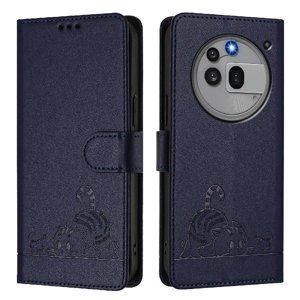 Funda Tipo Cartera Foxdock Para Nothing Phone 3A Pro 5G Con Soporte, Ranuras, Rfid, Diseño De Gato
