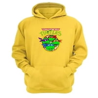 Genérico - Polerón Canguro Tortugas Ninja Amarillo Talla M Unisex