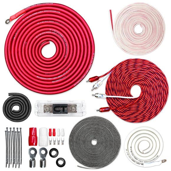 Kit de cableado para amplificadores CT Sounds AMPKIT-4GA-PRO 1500W