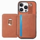 thumbnail image 5 of Funda Billetera Tejida para iPhone 16 Pro Max con Soporte y Tarjetero Marrón, 5 of 5