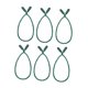 thumbnail image 4 of 6 Piezas De Guirnaldas Navide?as Para Decoración Del Hogar, Lazos Trenzados Para Calcetines, Escaleras, Color Verde, 4 of 5