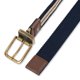 thumbnail image 5 of Cinturón Tommy Hilfiger para hombre, talla pequeña, reversible de tela elástica, color marrón/marino, 5 of 6