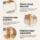 thumbnail image 3 of Estante Librero Nórdico 2 Puertas Repisas Abiertas Madera Blanco 50x30x150 cm, 3 of 6