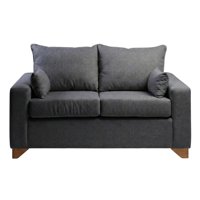 Diseños Valestrini - Sofa Stefanny En Lino Gris Oscuro