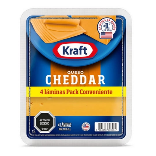 Queso Cheddar Laminado 75 g Kraft