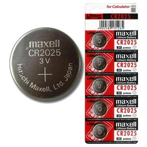 Maxell - Pack 5 Pilas De Reloj Cr2025 3V Xc2025