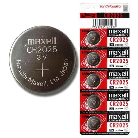 Maxell - Pack 5 Pilas De Reloj Cr2025 3V Xc2025