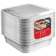 thumbnail image 1 of Sartenes de aluminio cuadrado Stock Your Home de aluminio de 8 x 8 pulgadas (paquete de 20), 1 of 7
