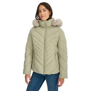 Chaqueta Tommy Hilfiger Para Mujer Con Ribetes De Piel Sintética