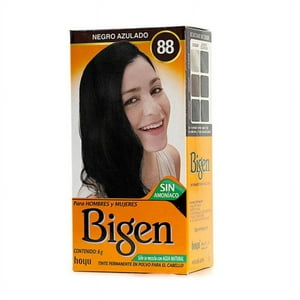 Bigen - Tinte Permanente En Polvo Sin Amoníaco Negro Azulado 88 6Gr