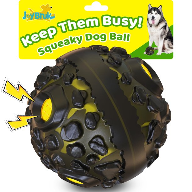 Pelota para Perro JoyBruko Juguete Duradero con Sonido Chirriante para Todas las Tallas