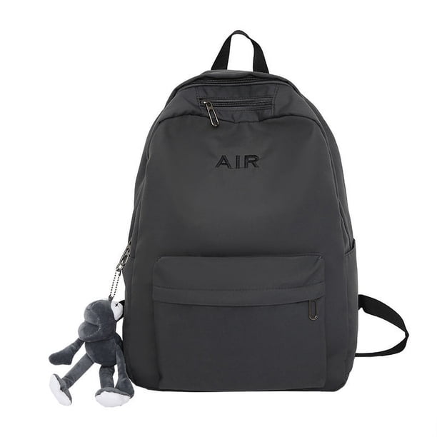Get Trendy with our Large Capacity Shoulder Backpack for High School and College Students - Perfect for Carrying Your Computer and Books with Style! (1pc with Frog Pendant)