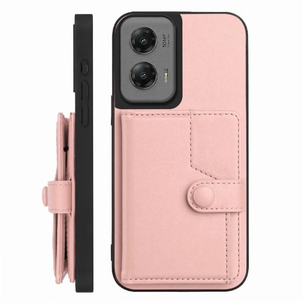 FOXDOCK Funda para Motorola Moto G Stylus 5G 2024 con Bloqueo RFID - Diseño Elegante con Cierre de Botón