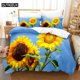 thumbnail image 1 of Sunflower Bedding Set Maple Leaf Duvet Cover Set Bedding Digital Printing Bed Linen Duvet Cover Set Bedding, 1 of 5