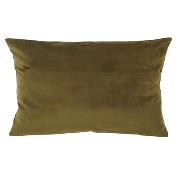 Cojin Felpa New Velvet 30x60 Verde Oliva