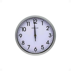 Reloj Mural 25 Cms. - Silver Genérico Pc