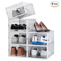 Carry All - Pack 6 Cajas Organizadoras Zapatos Ropa Varios Apilables (S)