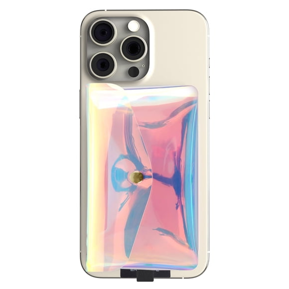 Billetera Tarjetero Magnético De TPU Wallet Con Sujetador Tornasol