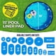 thumbnail image 4 of Almohadilla protectora para liner de piscina cuadrada de 15 pies, geotextil resistente, 4 of 7