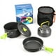 thumbnail image 3 of Camping Cookware Set, Camping Kettles, Non-Stick Lightweight Pots Set Portable With Mesh Storage Bag For Outdoor Hiking & Picnic, 3 of 4