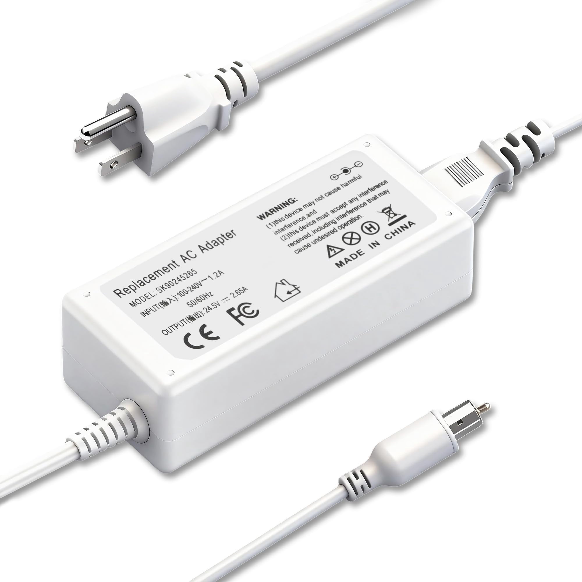 Jionr - Cargador Portátil Con Adaptador Ac, 65 W, 24,5 V, Compatible Con Apple Powerbook