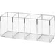 thumbnail image 1 of Portalápices acrílico con 4 compartimentos, organizador transparente para guardar accesorios de escritorio., 1 of 6