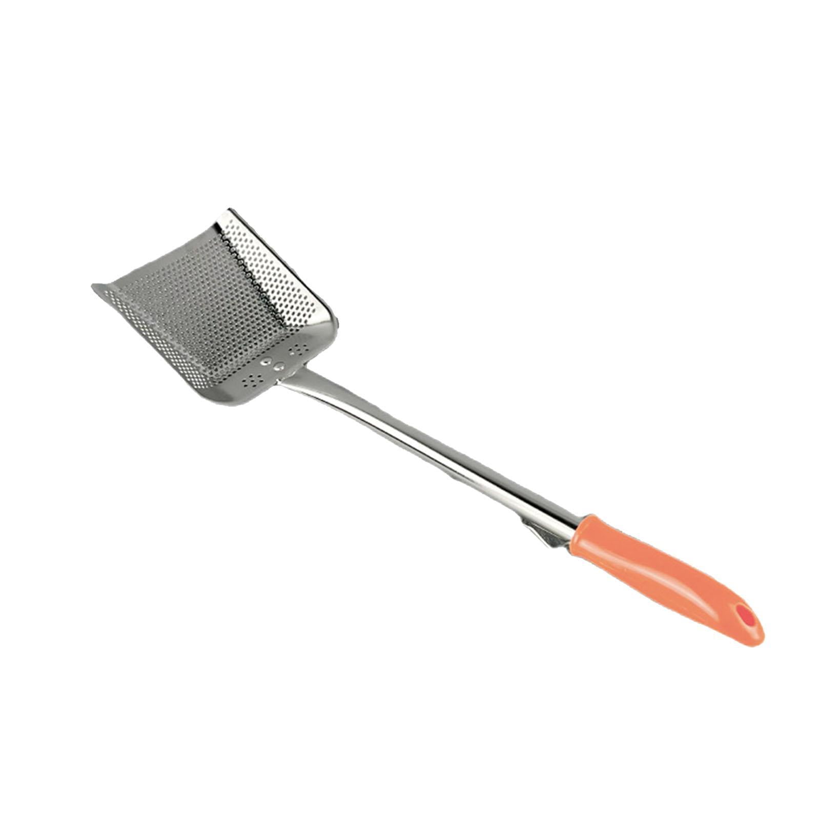 Magideal - Cucharón Espumadero, Colador De Aceite Cuadrado, Verduras, Freír Comida, Carne, Colador, Accesorios De Cocina, Utensilio De Cocina, Cuchara Para Freír L