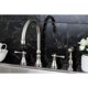 thumbnail image 3 of Grifo de cocina Kingston Brass KS2798BLBS de montaje en cubierta con rociador, 3 of 4