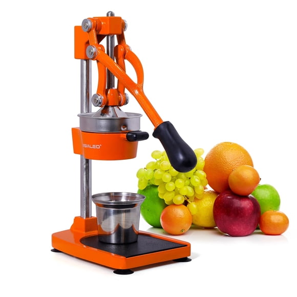 Exprimidor ASIALEO Manual de Hierro Fundido 43 cm 7 kg (Naranja)