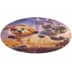 thumbnail image 1 of Gracie y Pedro Alfombra Redonda de Felpa Coral, Antideslizante, No Desprende Pelusas, Lavable y Duradera para Salón, Dormitorio y Habitación de Niños 60cm, 1 of 6