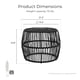 thumbnail image 2 of Mesa de centro boho de ratán Ysar de Furniture of America, 49 cm, 2 of 9