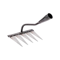 Magideal - Rastrillo De Jardín Rastrillo De Deshierbe De Jardín Rastrillo De Cultivador Agrícola Duradero Rastrillo De Deshierbe De Paisaje Para Cultivar Césped , Con 5 Dientes