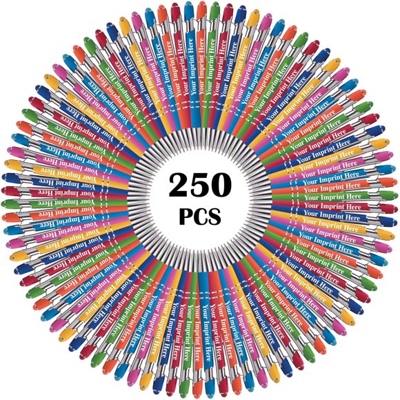 Bolígrafos ExpressDesigns 250 uds surtidos Soft‑Touch