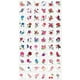 thumbnail image 1 of 66 pieces Waterproof and Sweatproof Butterfly and Flower Theme Tattoo Stickers - Sexy Simulation Temporary Tattoos for Lasting 3-6 Days, 1 of 2