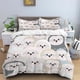 thumbnail image 1 of v886 Bed Sheets Cartoon Animals Bedding Sets New Greek Key Meander Duvet Cover Sets Bed Linens Queen King Size Modern Geometric Bedspread 3-Piece Bedding Set (1 Duvet Cover + 2 Pillow Shams) Bed Sheet, 1 of 5