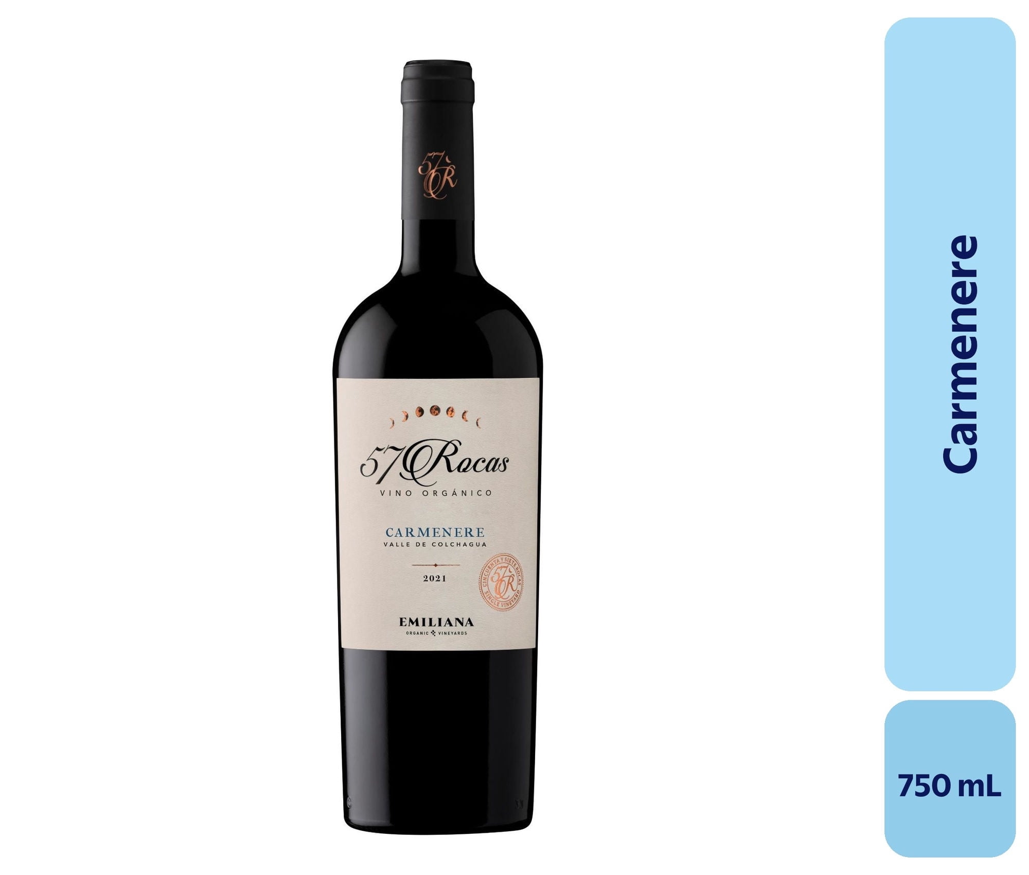 Vino Carménère Botella 750 mL 57 Rocas