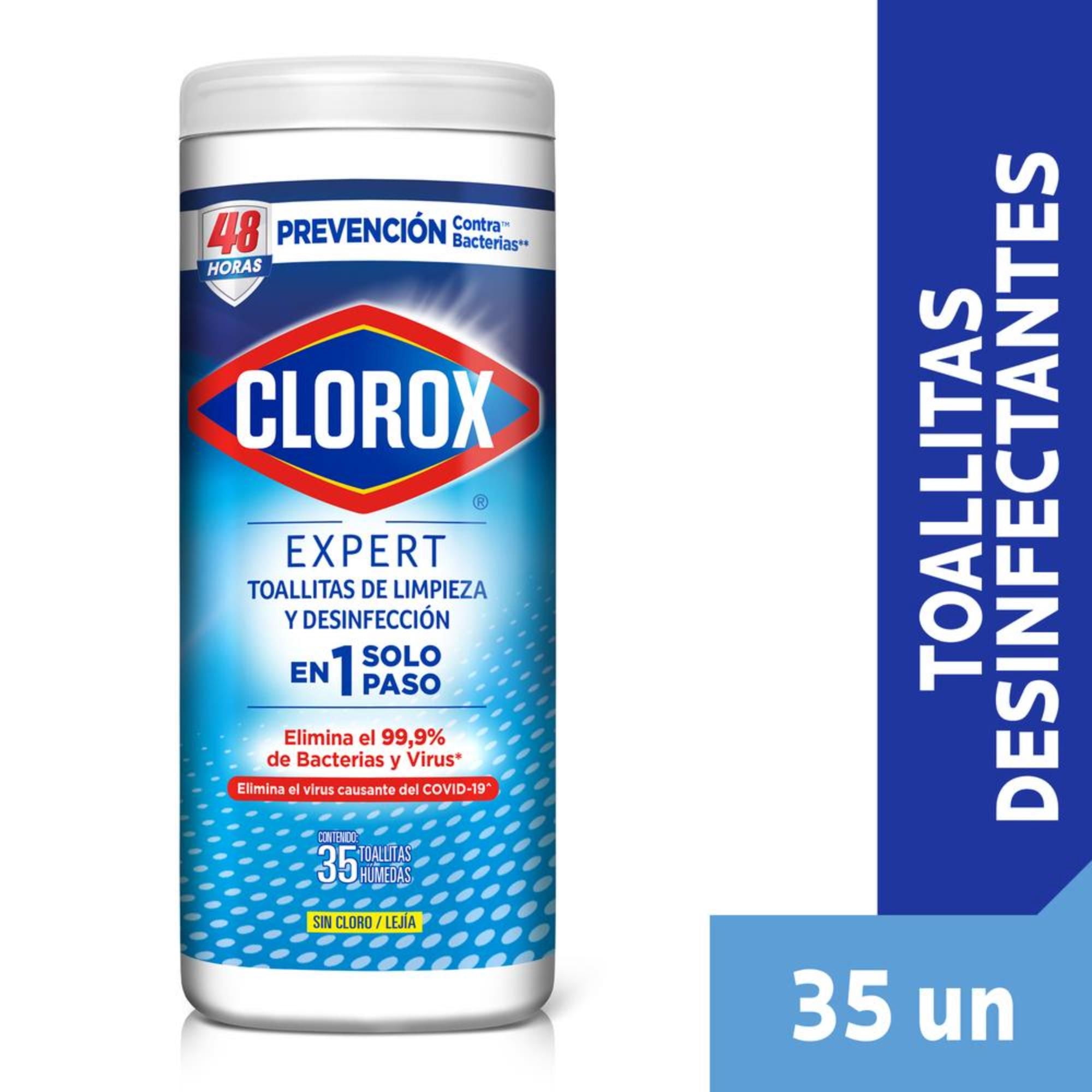 Toallitas Desinfectantes Expert Bolsa Resellable 35 Un Clorox