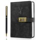 thumbnail image 1 of Cuaderno en blanco ZeriLion A5 con candado - Negro, 1 of 6