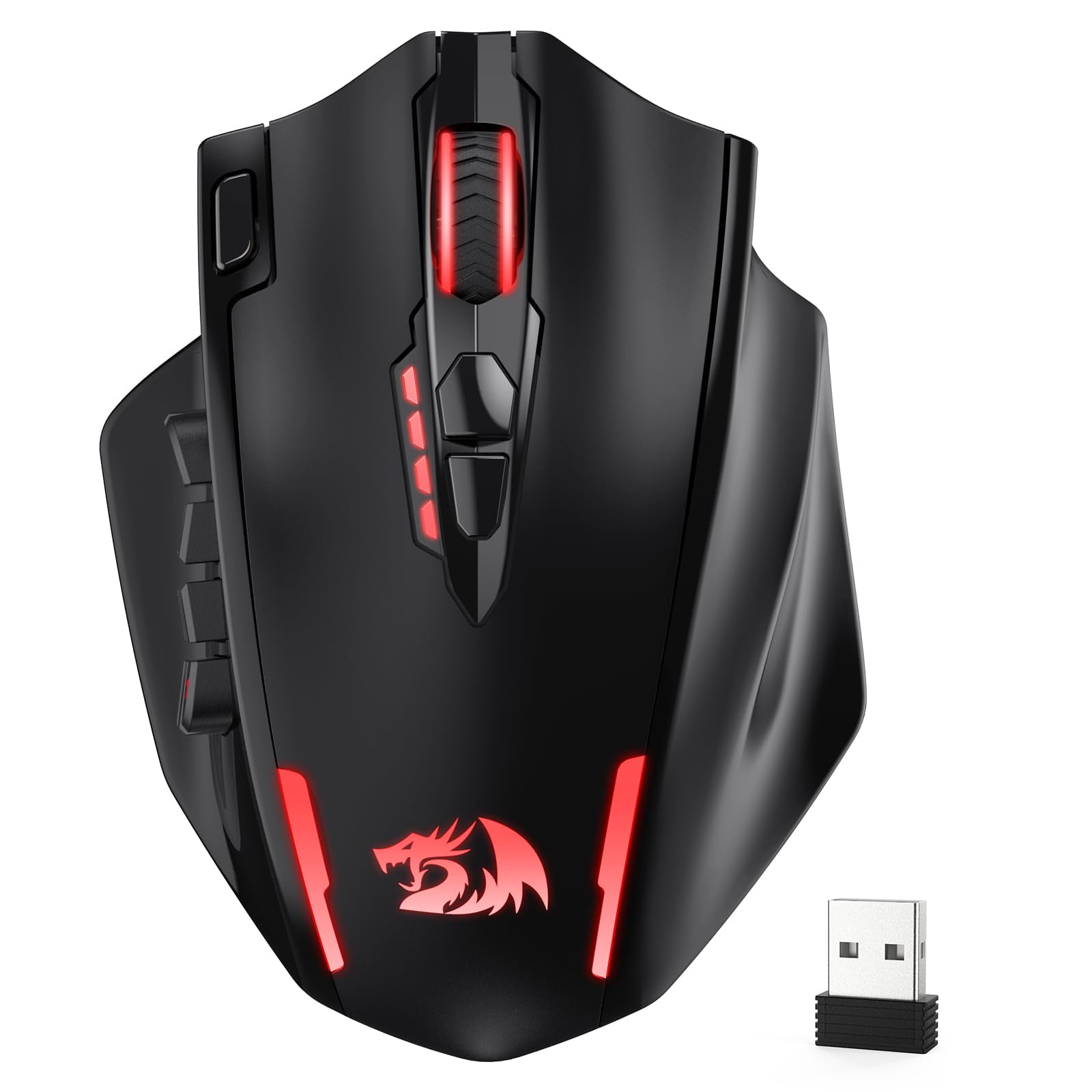 Mouse Gamer Inalámbrico Redragon M913 Max 26000 Dpi 16 Botones