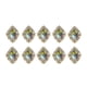 thumbnail image 3 of 10pcs Rhinestone Flat Back Beads Button Scrapbook Embellment Ab Color, 3 of 3
