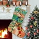 thumbnail image 1 of El Árbol Familiar de los Croods Tema: Calcetines de Navidad, fino lino blanco para colgar en escaleras y chimenea, decoración navideña para el hogar, regalo de Navidad.54cm×38cm, 1 of 5