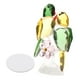 thumbnail image 1 of Estatua De Loro De Cristal Estatuilla De Pájaro Modelo Animal Para Sala De Estar Decoración Del Hogar Verde, 1 of 3