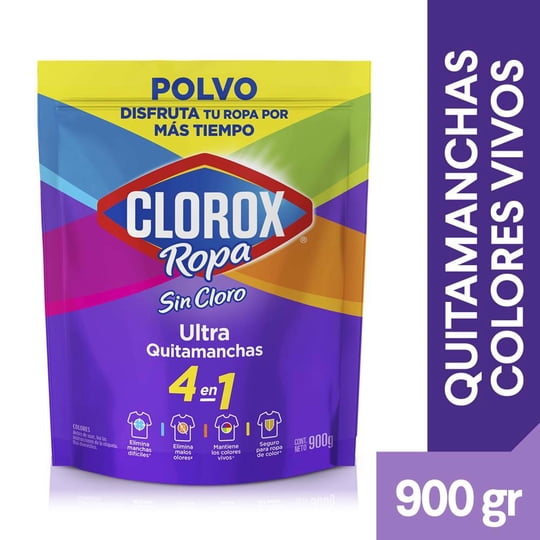 Ultra Quitamanchas En Polvo Ropa Color Doypack 900 gr Clorox